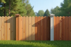 Comment trancher entre un poteau bois et un poteau aluminium pour votre clôture